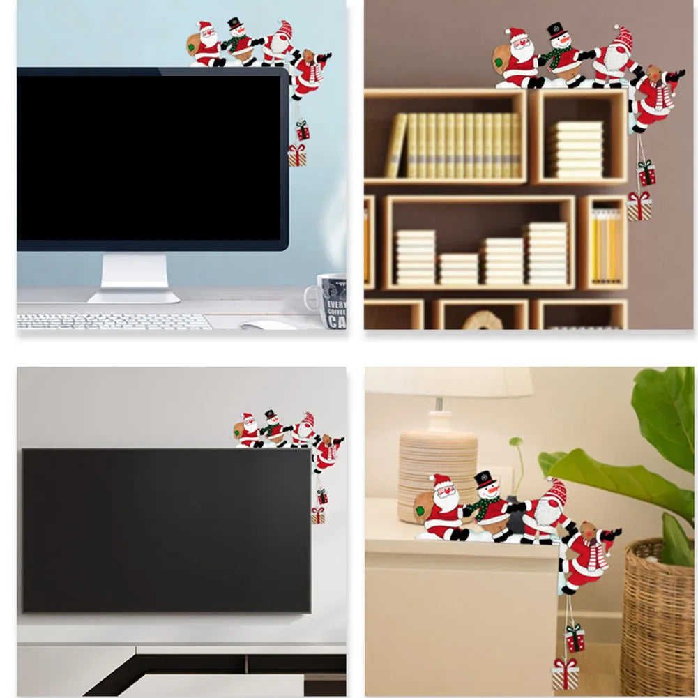 Festive Holiday Decor Door Corner Decoration Christmas Gathering Charming Aesthetic Creative Christmas Theme Easy Installation