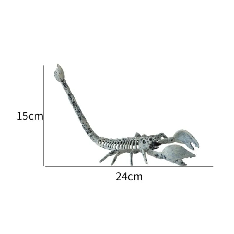 Halloween Animal Skeleton Decration Horror Mouse Skeleton Simulation Realistic Bones Scary Halloween Party Props