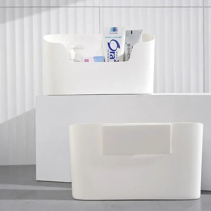 Kitchen Wall-Mounted Adhesive Storage Rack Multifunctional Cabinet Door Storage Box under Sink Drawer Shelf Bathroom Organizer