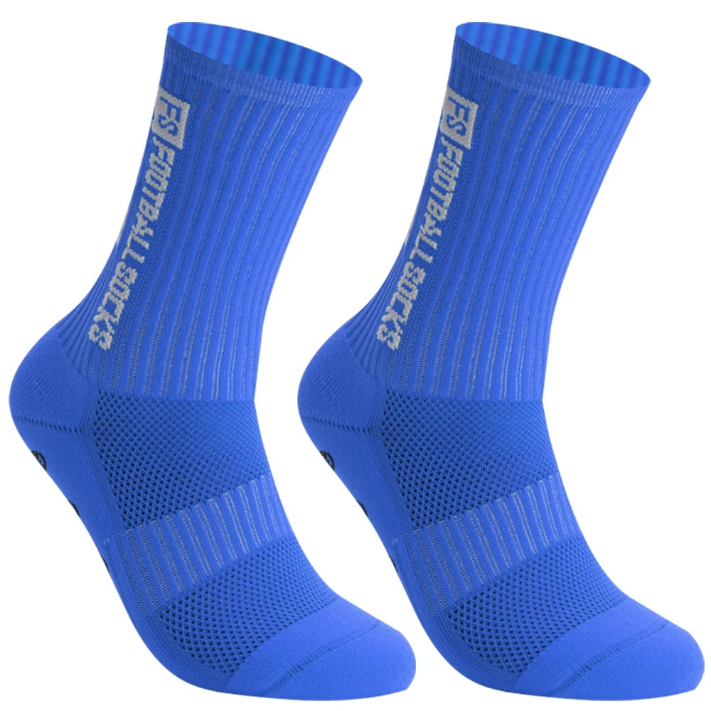 Men Women Sports FS Football Socks Silicone Non-Slip Grip Soccer Socks calcetas antideslizantes de futbol