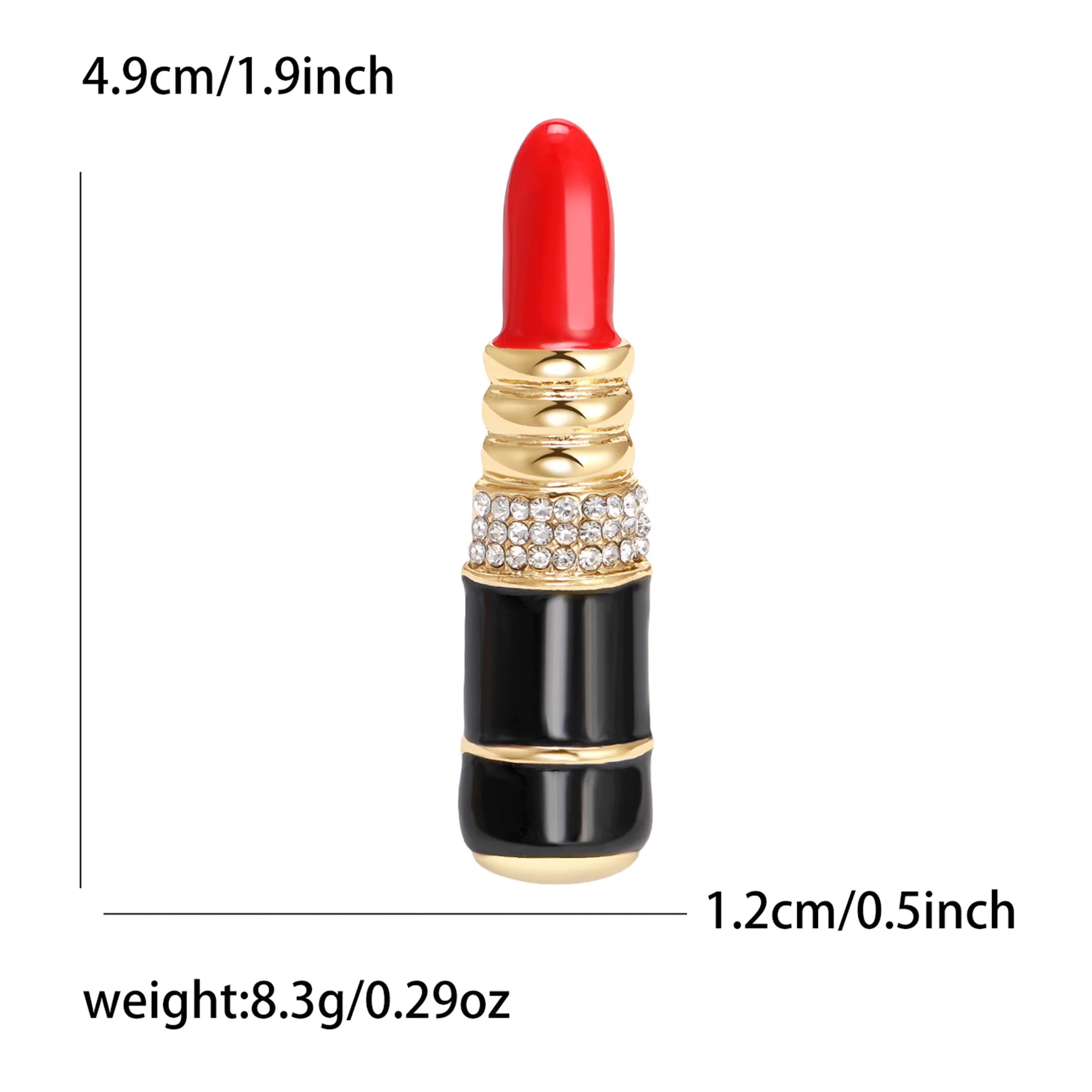 Beaut&Berry Beautiful Lipstick Lips Brooches for Women Unisex Glamour Pins Casual Party Accessories New Gifts Friends Decoration