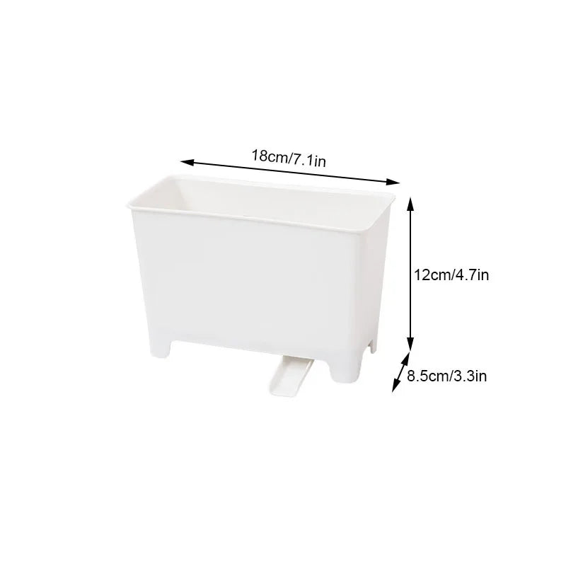 Kitchen Waste Bin with Filter for Food Residue and Soup, Sink-side Recycling Bin