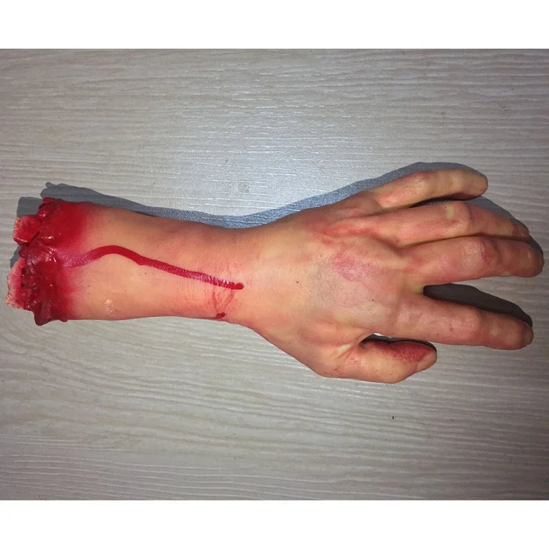 Halloween Props Horrible Blood Broken Fake Limbs Fingers Legs Arm Feet Latex Tricky Toys For Haunted House Decorations