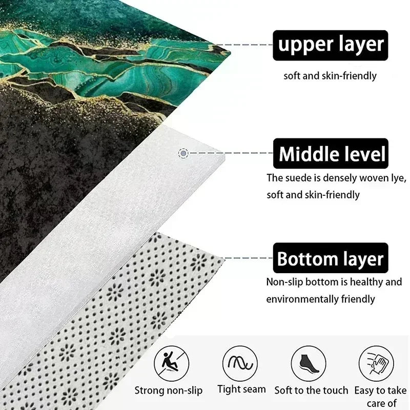 Halloween Day of The Dead Decorative Rug, Durable Home Decor Festive Atmosphere Entrance Door Mat Kitchen Mat