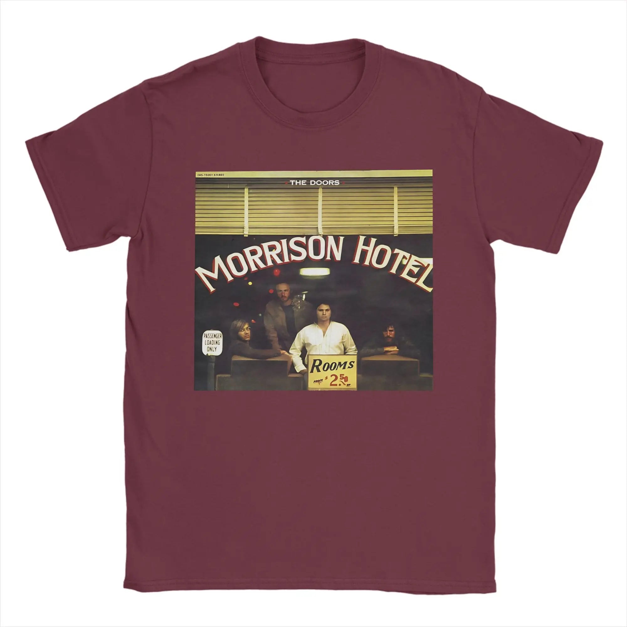 Men's T-Shirts The Doors   Retro Band 60s Vintage Leisure Cotton Tees Short Sleeve  T Shirts O Neck Tops New Arrival