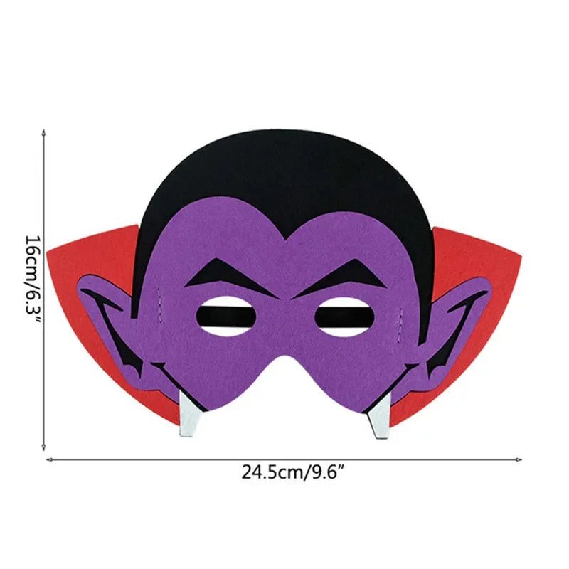 Halloween Pumpkin Ghost DIY Mask Children's Ghost Festival Party Makeup Dance Props Halloween Decoration Supplies Felt Eye Mask