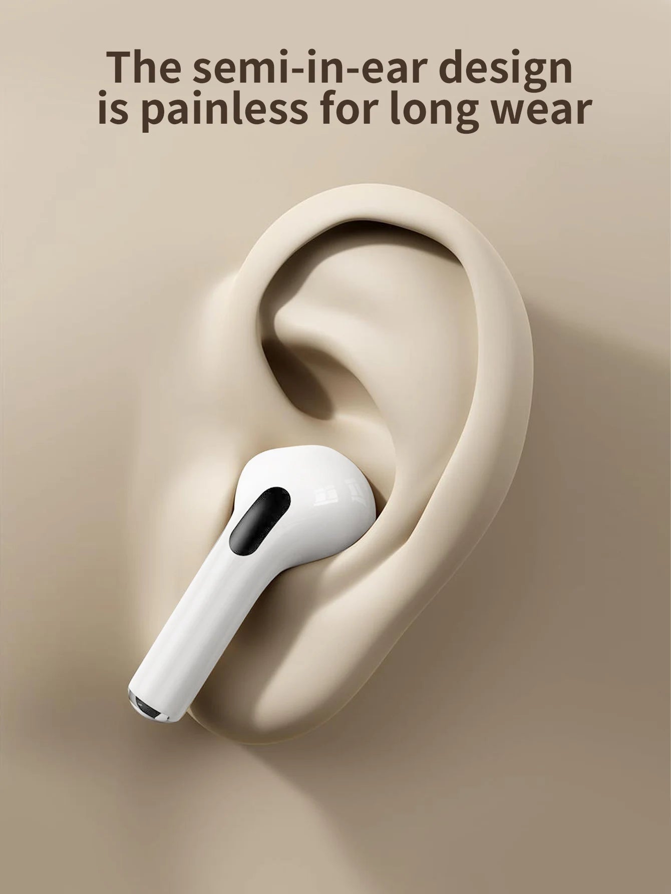 In-ear  wireless headphones, long battery life, two-ear touch noise reduction  wireless headphones, compatible with iphone