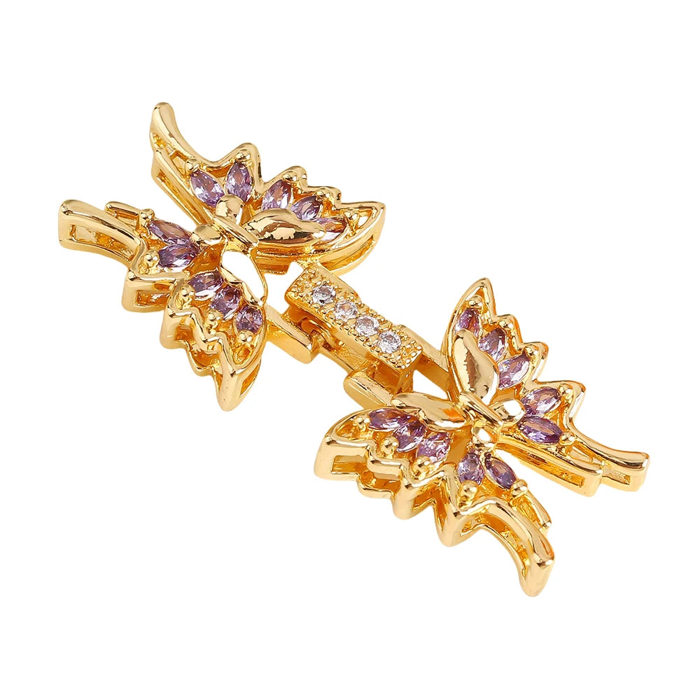 Juya 18K Gold Silver Plated Wedding Decorations Connect Fastener Closure Clasps Accessories For DIY Beads Pearls Jewelry Making