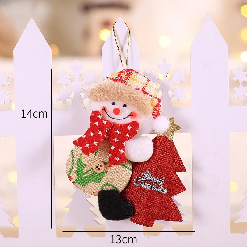 New Year 2022 Christmas Tree Decorations Cute Dolls Pendant Navidad 2021 Home Decor Christmas Tree Ornaments Xmas Gift