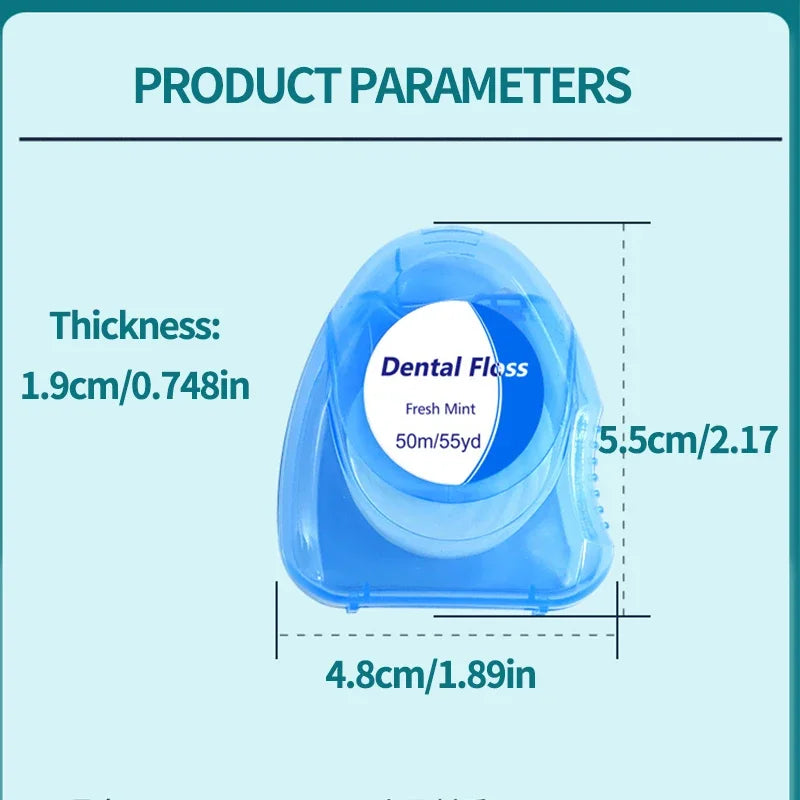 Mint Dental Floss Roll Household Dental Floss Separate Packaging Clean Gap Slim Household Pack Disposable Dental Floss Line