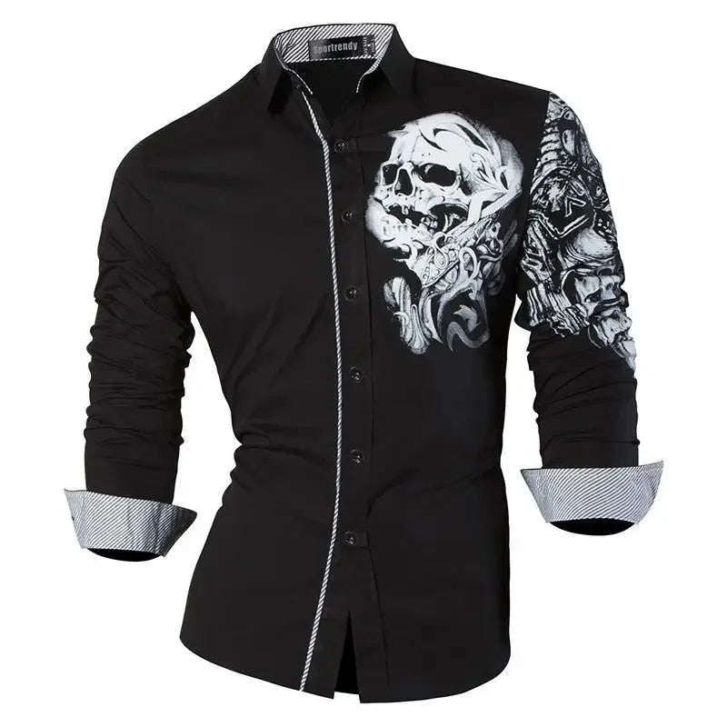 Men's long sleeved shirt, fashionable and luxurious casual shirt, high-quality and comfortable new men's top