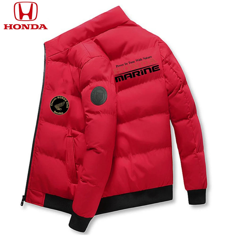 Honda Men Down Jackets Parker Coat Parker Jacket 2025 New Thick Warm Winter Men's Puffer Casual Cold and Waterproof Clothing