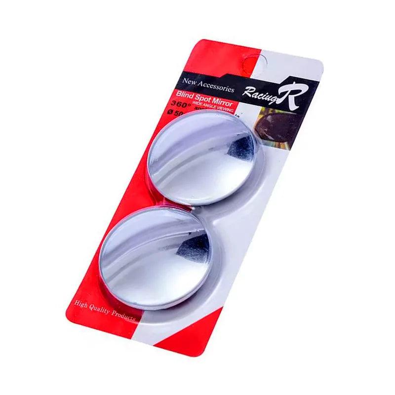 Reflective rearview mirror for cars, small round mirror with 360 degree adjustable wide-angle view, blind spot auxiliary rearvie