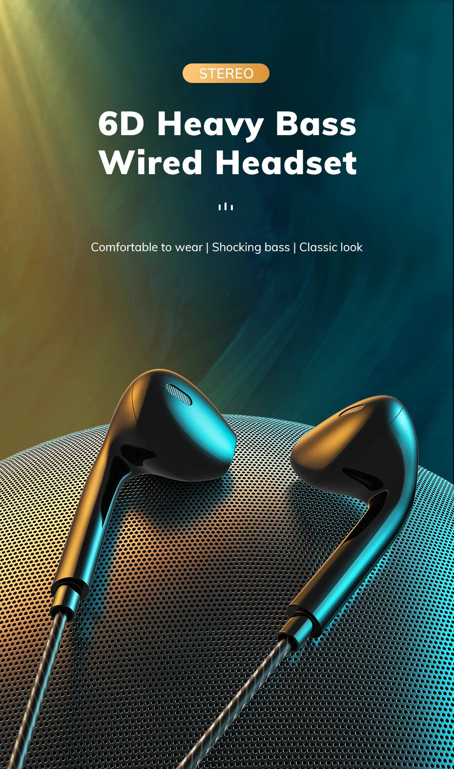 TOPK F20 in-ear Headphone HiFi Sound Quality Built In HD Mic Universal 3.5mm Plug Original High Quality Headset Sport Headset