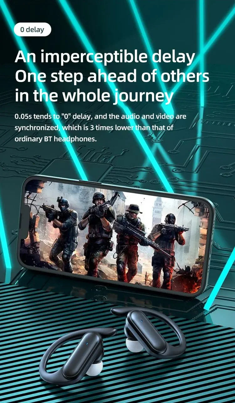 A520 Wireless Bluetooth Headset High Quality Earplugs Anti-Sweat Touch Light Mini  HD Sound Quality Stereo Universal Headset