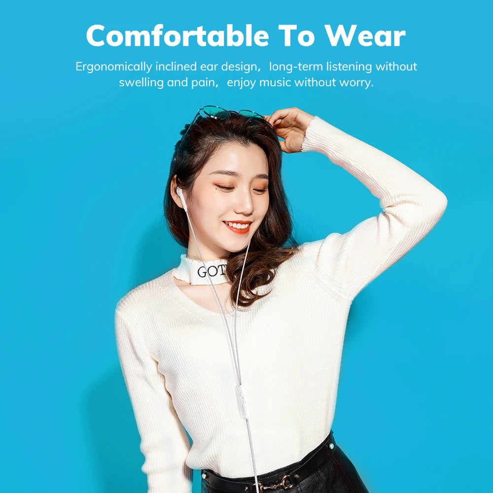 TOPK F20 in-ear Headphone HiFi Sound Quality Built In HD Mic Universal 3.5mm Plug Original High Quality Headset Sport Headset