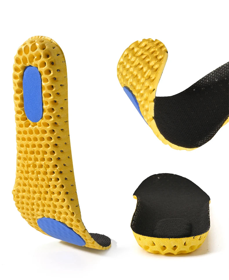 Memory Foam Insoles For Shoes Sole Mesh Deodorant Breathable Cushion Running Insoles For Feet Man Women Orthopedic Insoles
