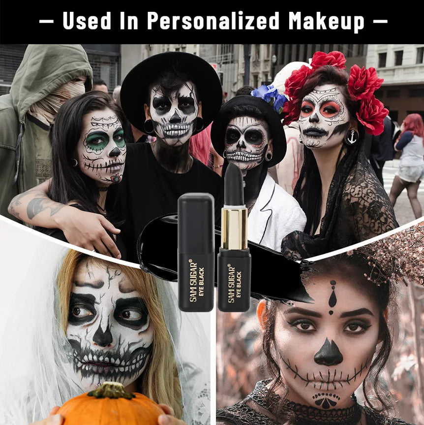 Halloween Dark Makeup Matte LipstickWhite Liquid Foundation Face Body Painting Base for Cosplay Mardi Gras Carnival Natural Look