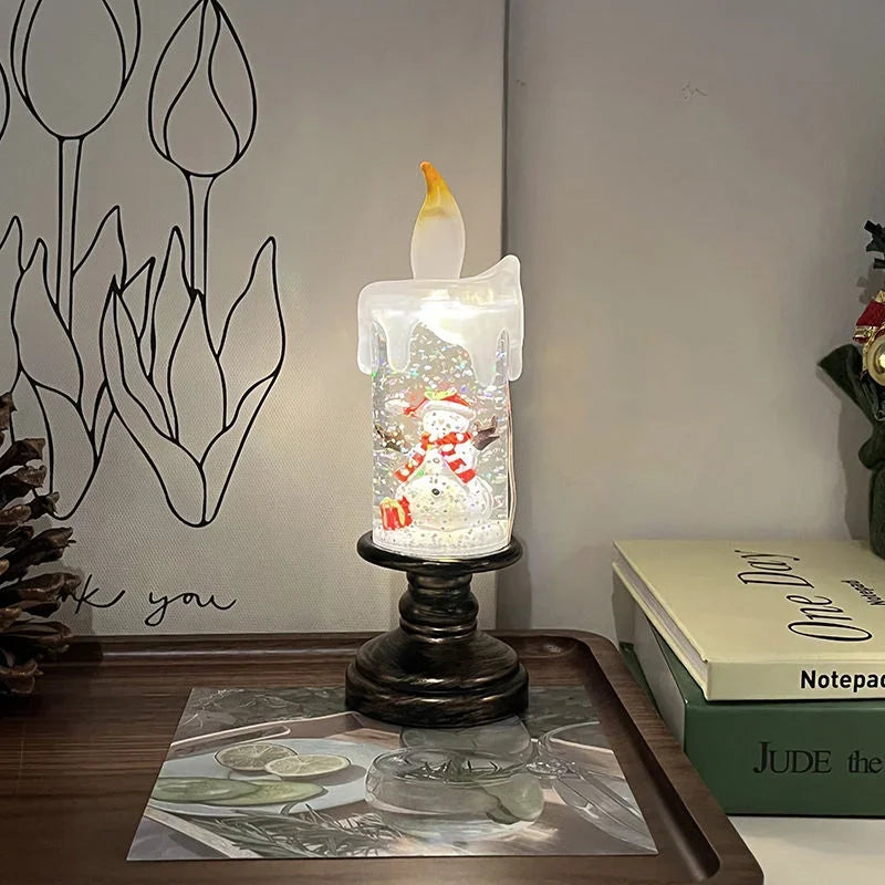 【Christmas Night Light Gift】Soothing Snowfall Glow, Anti-fall & Waterproof, Multi-color Modes, Must-have Party Decor!