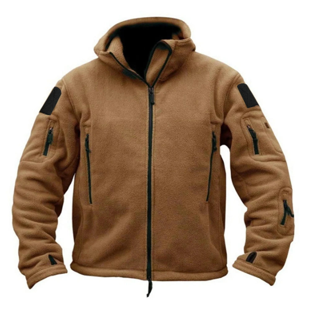 Men US Military Winter Thermal Fleece Tactical Jacket Outdoors Sports Hooded Coat Militar Softshell Hiking Outdoor Army Jackets