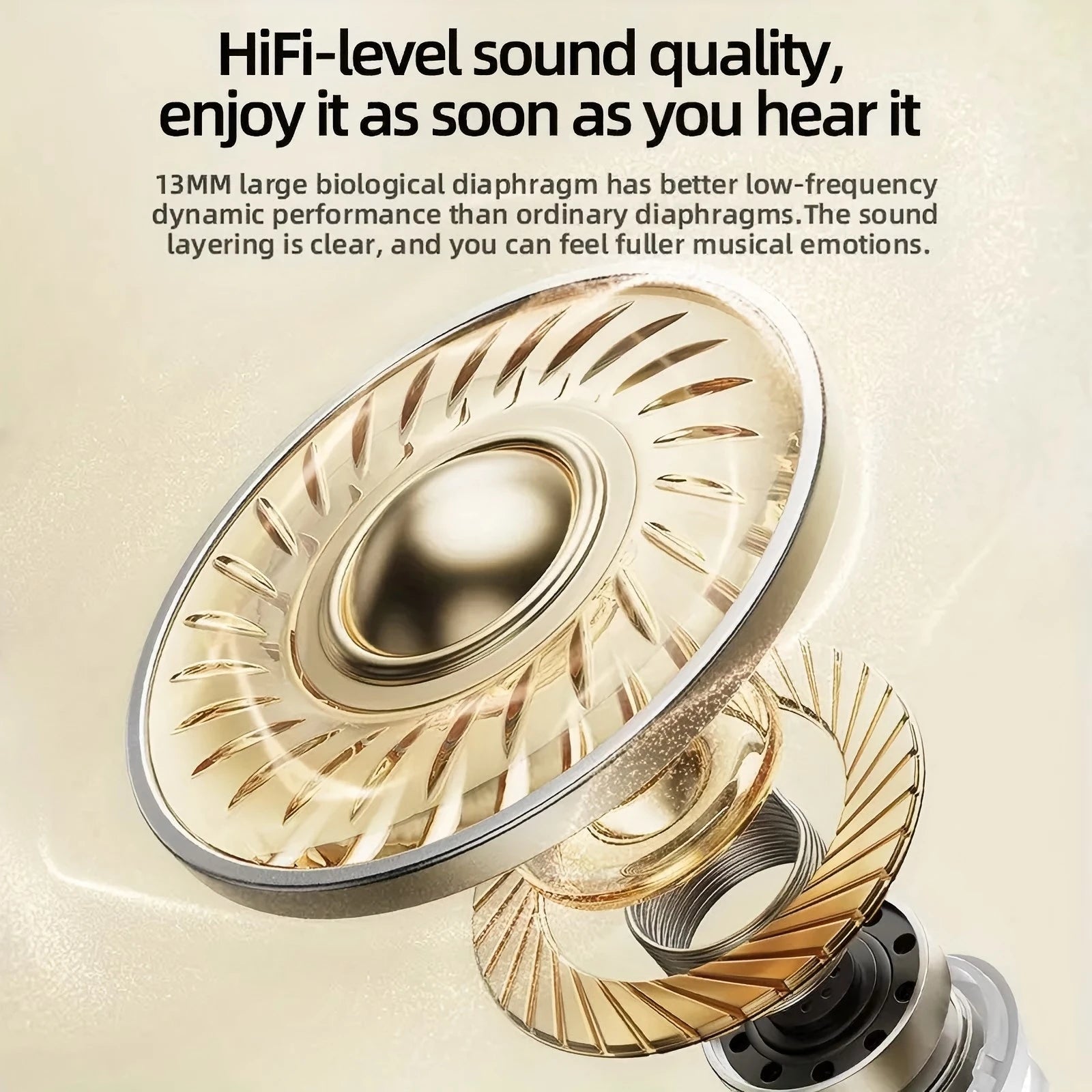 Wireless Headphones - for sports. Stereo sound, high-fidelity stereo music and microphone. Low-latency headphones.