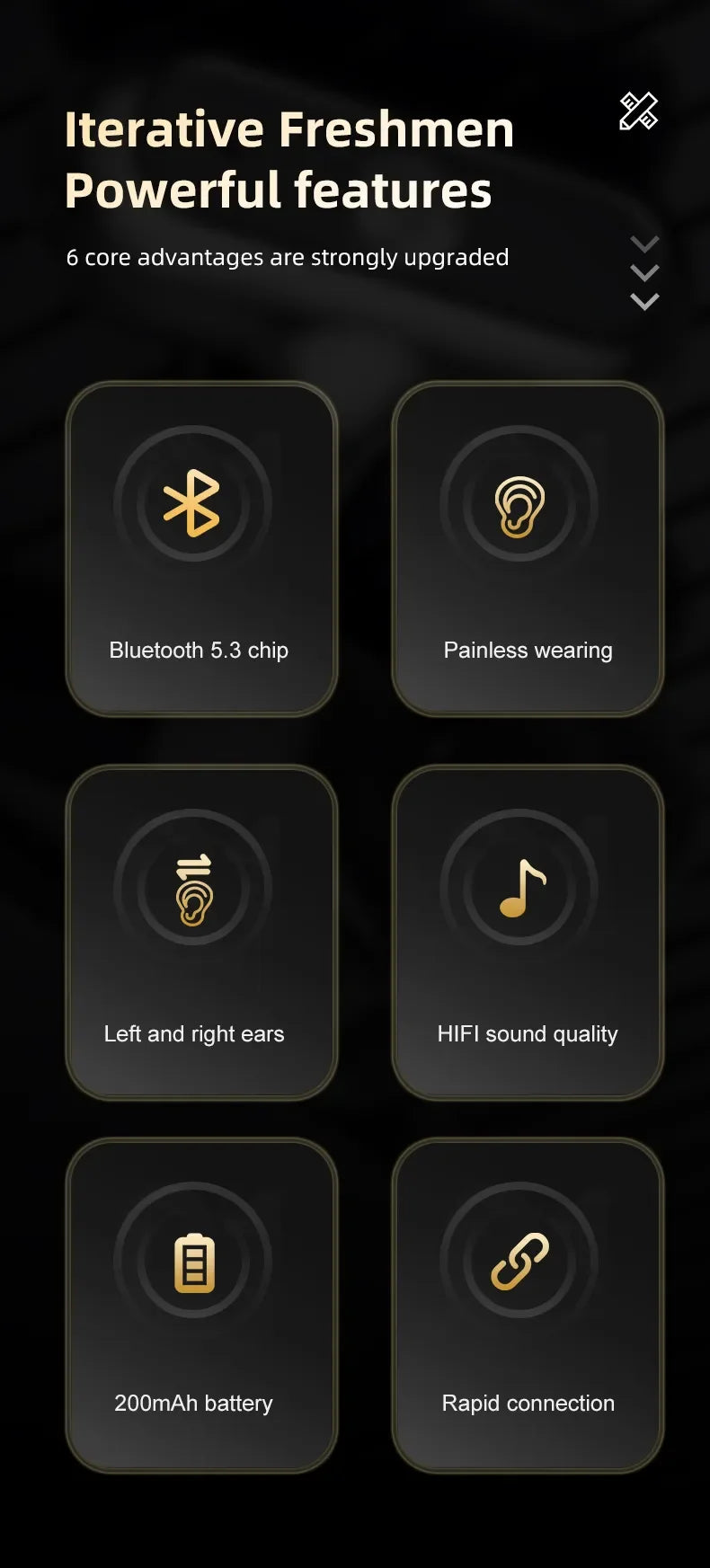 2023 New Wireless Audio Headphones, TWS Microphone, Invisible, Sports, Mini, Stereo, Mono, Ear Hanger, Music, Only One Headset