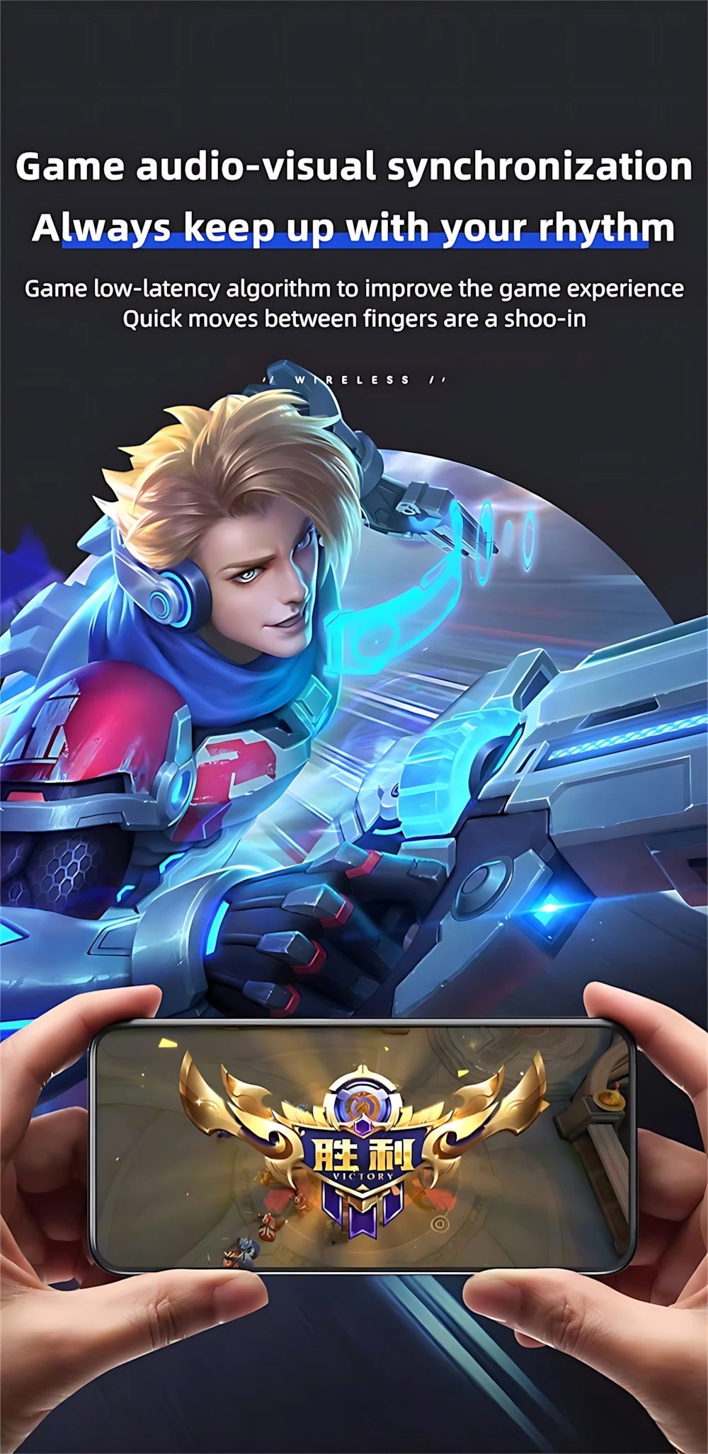 Wireless Headphones Fone Bluetooth Headset With Mic Handsfree Noise Canceling Earphones Clip Ear Music  Sports Gaming Earplug