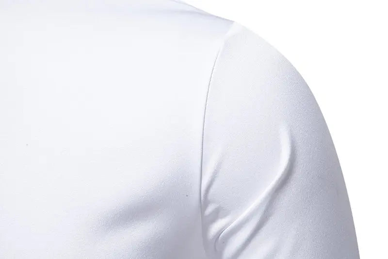 Mens Dress Shirts Vintage Personality Irregular Crop Long Sleeve Business Stand Collar Shirt Men Camisas Streetwear Blusas Tops