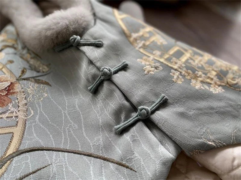 Women's Jackets Women's Vest  National Tide Cheongsam Vest Girl Retro Chinese Style Chinese Cotton Tang Suit Jacket Winter Style