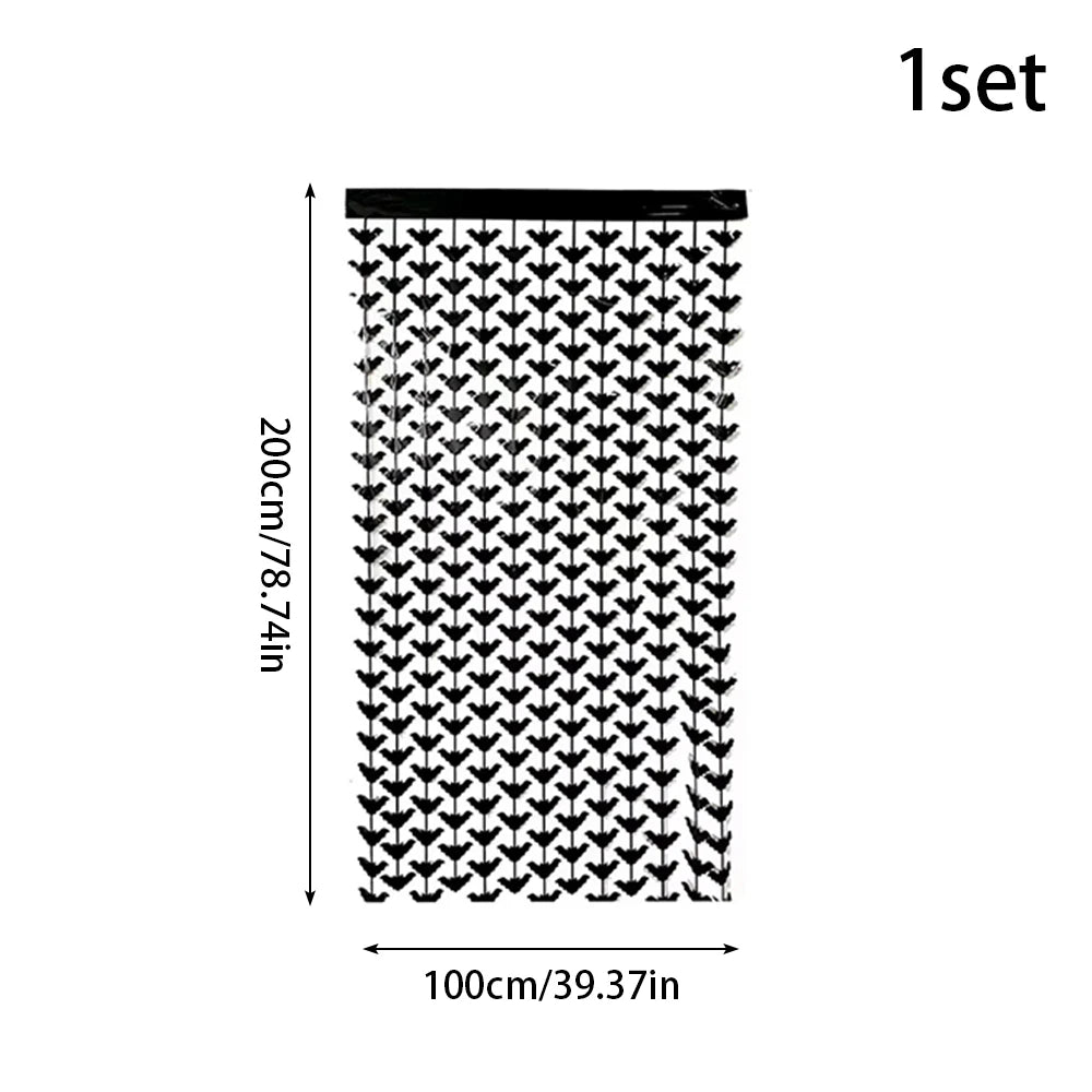 Halloween Decorations Pumpkin Skull Bat Black Orange Hanging Curtain Backdrop Haunted House Halloween Themed Party Supplies