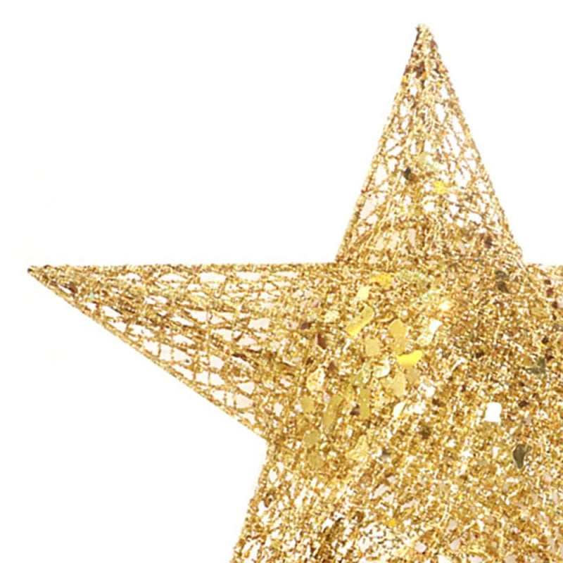 Christmas Tree Top Star Retro Traditional Star Decoration Diy Christmas Tree Top Decoration Durable Led String Lights Home Decor