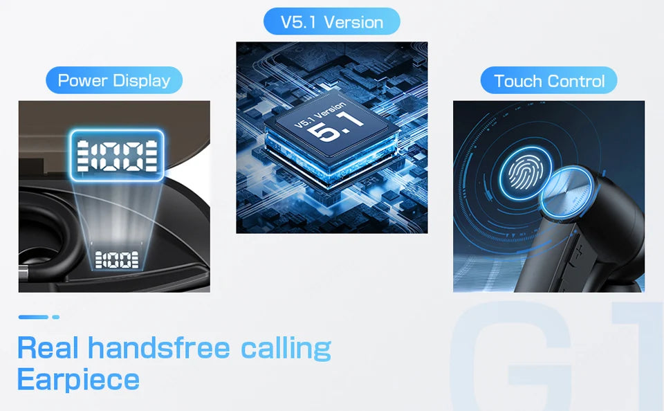 Wireless Headphones Bluetooth Headset With Microphone Earphones  Handsfree Noise Canceling Audifonos Talking Business Driving