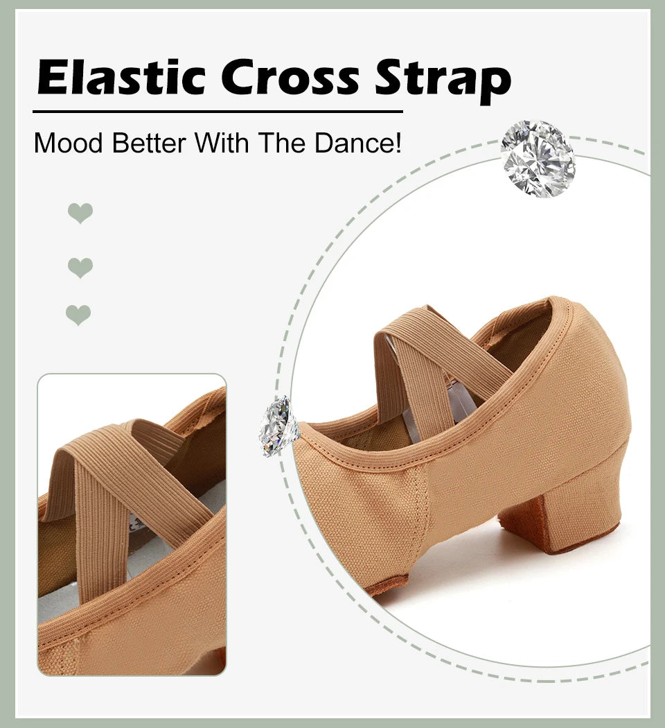 Women Dance Shoes Teacher Training Shoes Adults Latin Shoes Girls Soft sole Ballet Shoes Jazz Yoga Belly Dance Shoes Female