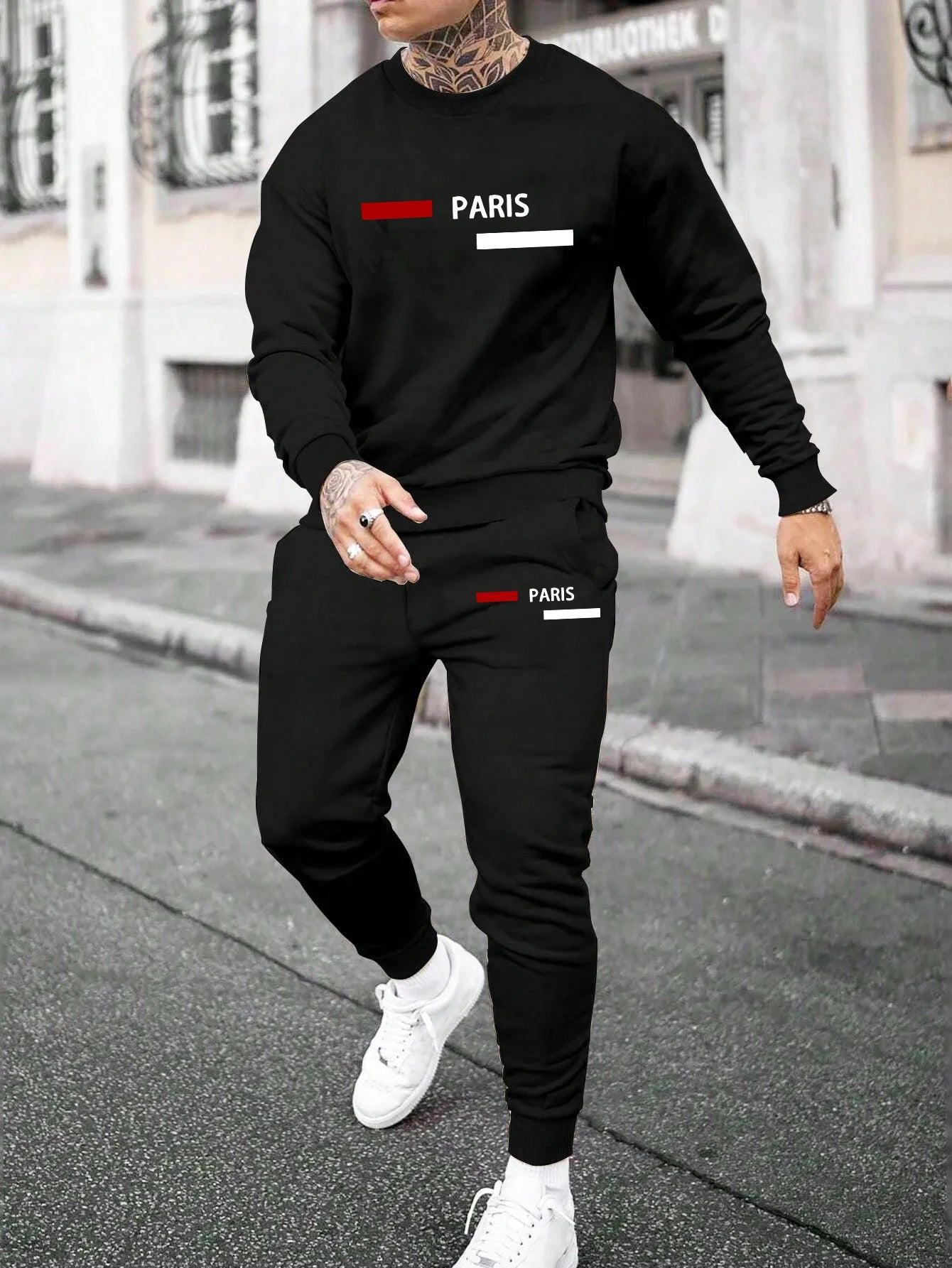 Men's Tracksuit Daily Casual Autumn Winter Fashion Single Sweatshirts Sweatpants Men Sports Comfort Simplicity Outdoor Quality