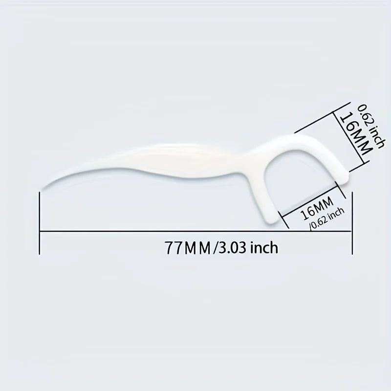 50pcs Dental Floss, Deep Cleaning Dental Floss For Proper Oral Care, Portable Disposable Dental Floss Picks For Travel Daily Lif