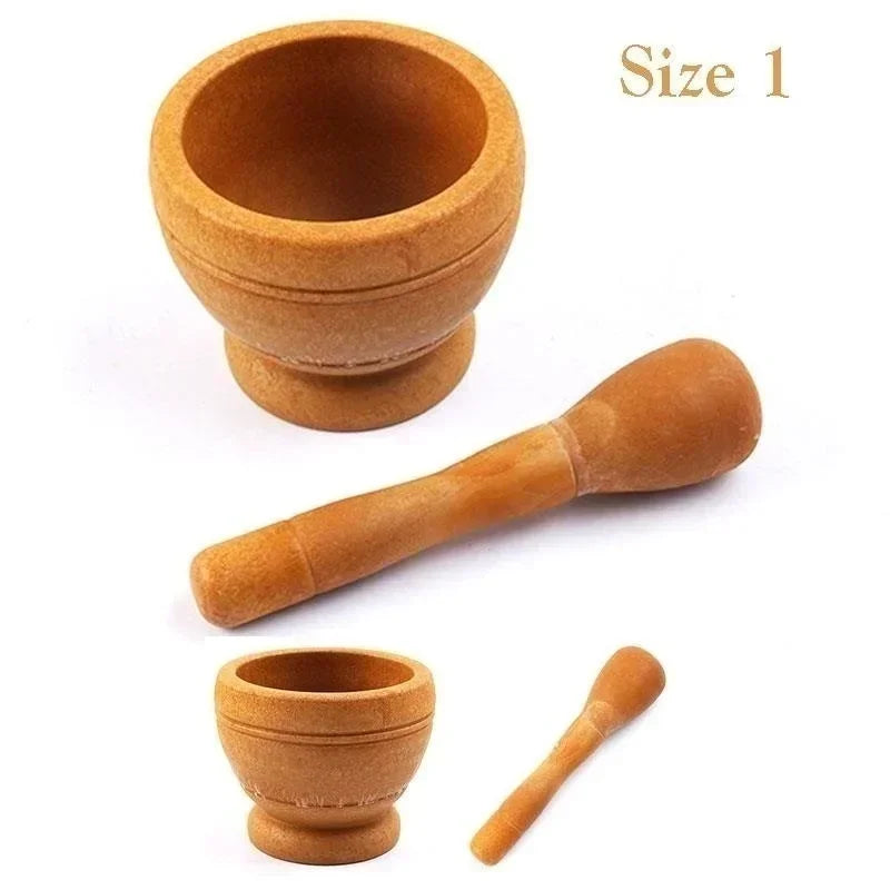 Kitchen Small Cooking Tools Resin Mortar Pestle Set Garlic Herb Spice Mixing Grinding Crusher Bowl Restaurant Accessories