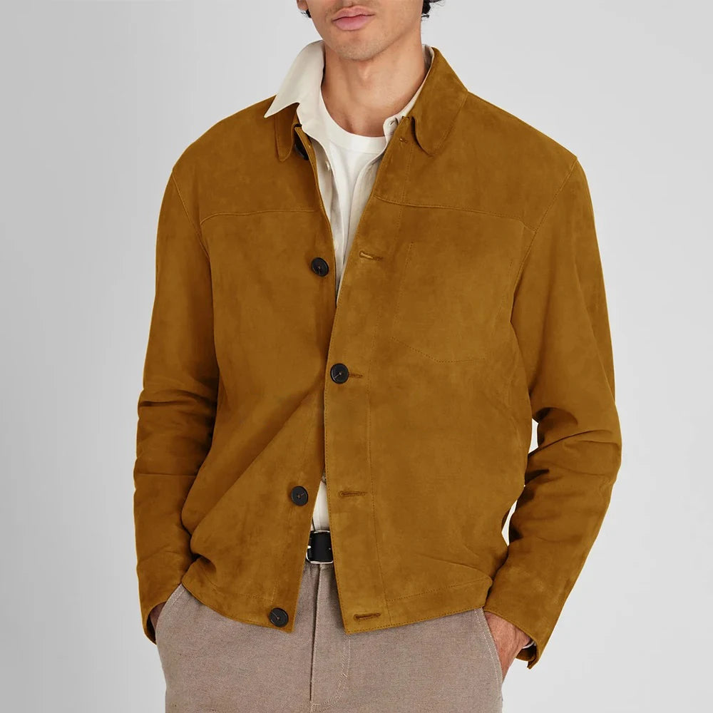 New in Jackets for Man Luxury Men's Blazers Men's Suede Jacket Elegant Outer Male Man Suit Top Coats on Offer Half Coat Advanced