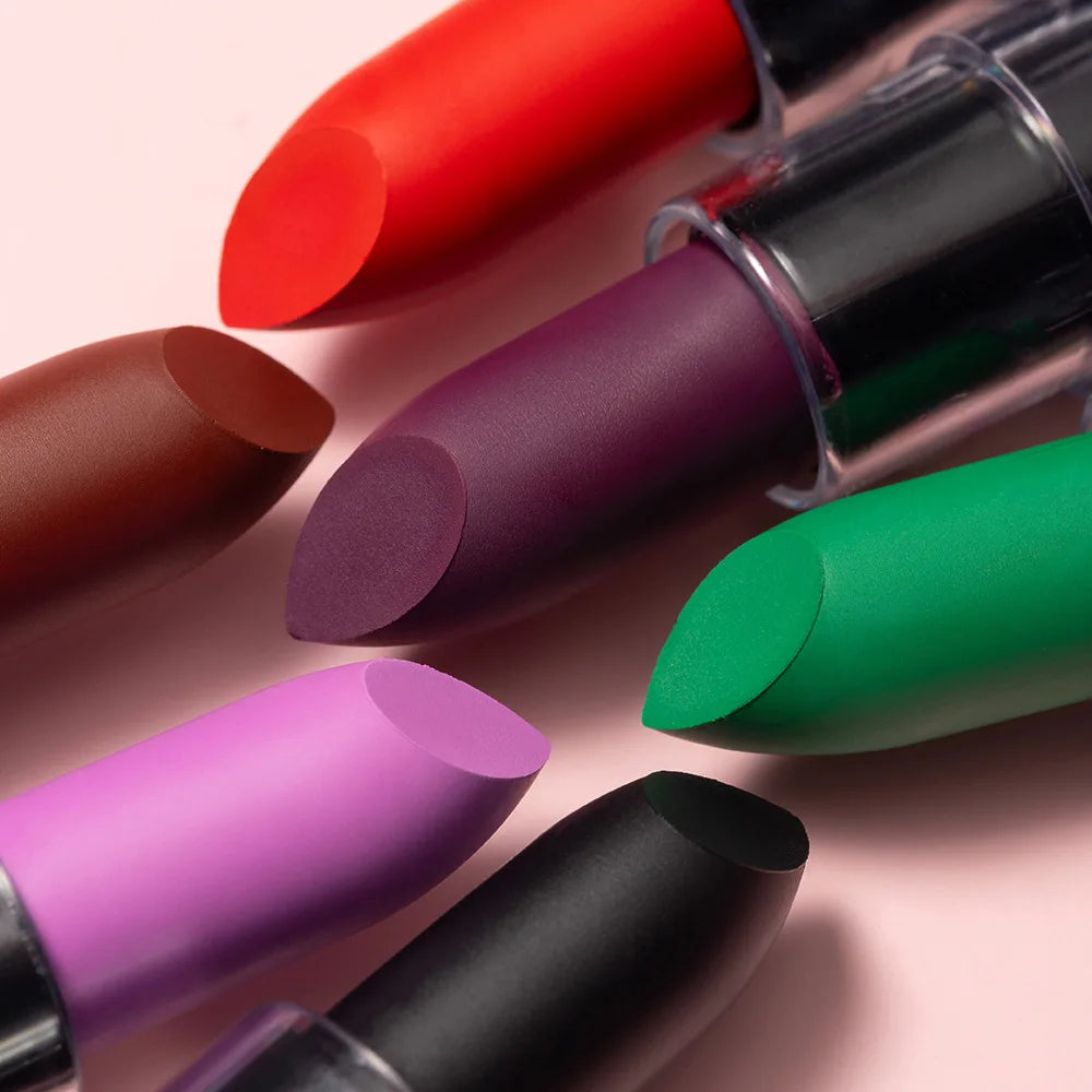 12 Color Halloween Makeup Kit, Face Body Paint & Matte Lipstick, Cruelty Free Lip Palette for Halloween Party Cosplay Costume