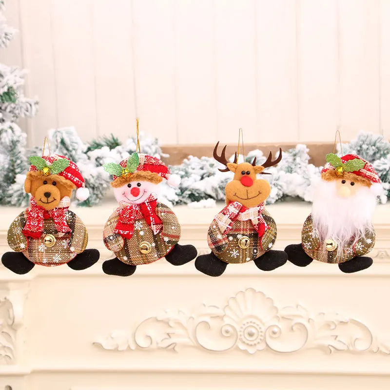 New Year 2022 Christmas Tree Decorations Cute Dolls Pendant Navidad 2021 Home Decor Christmas Tree Ornaments Xmas Gift