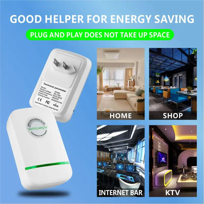 Green Energy-saving Electrical Socket Adapter Compatible with USA and Europe