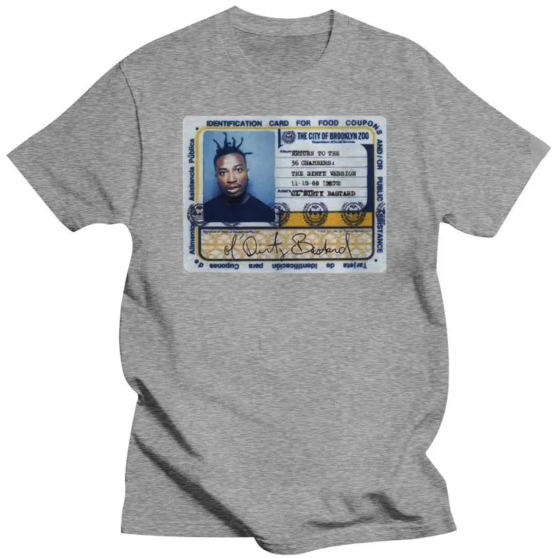 Mens brand fashion t-shirt Summer T shirts For Men Ol  Dirty Bastard ODB Rap Hip Hop Logo Black White Tee-shirt Shirts Tee S-2XL