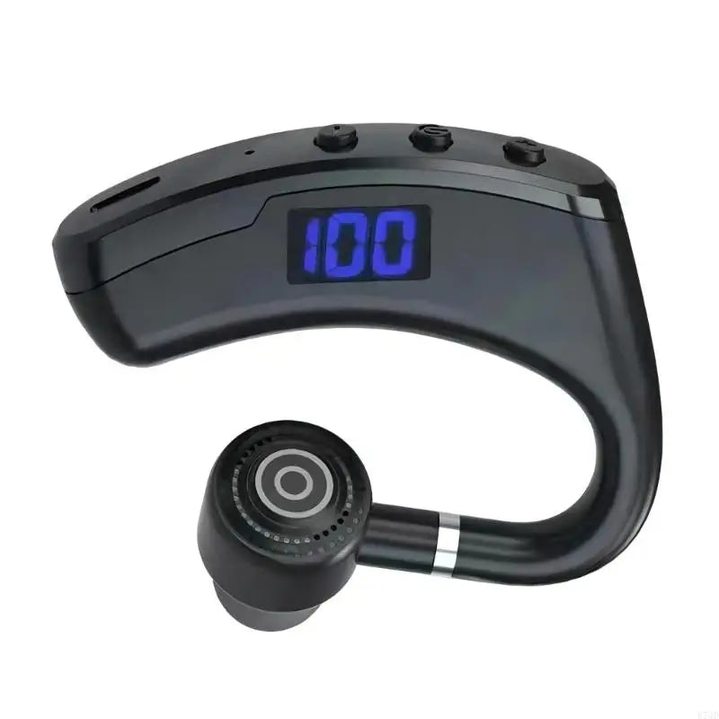 V9 Digital Display Headset Headphone Handsfrees Wireless Ear Hook Earphone Noise Reductions and Sweat Proof