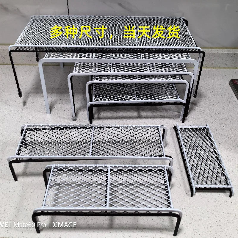 Kitchen Cabinet Organizer Shelf Iron Storage Rack Holder Bathroom Cabinet Organizer Food Pantry Organization and Storage Shelves