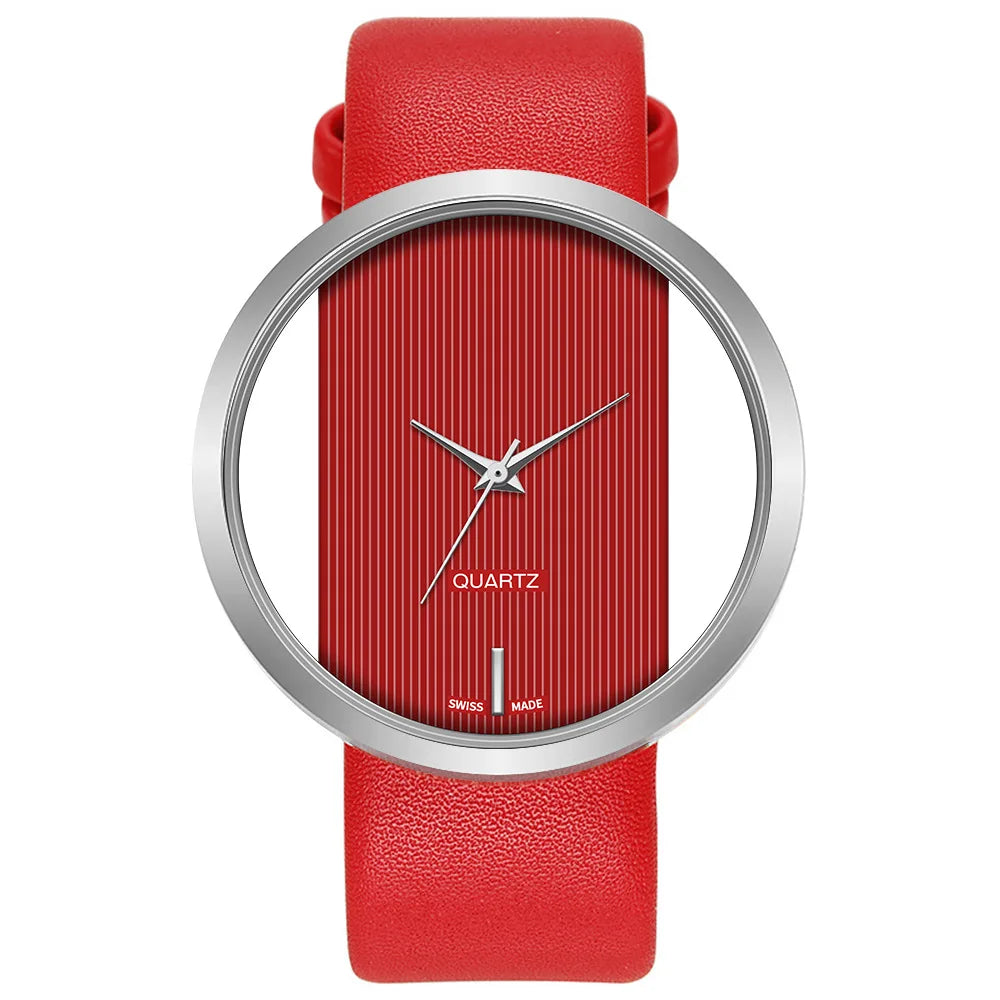 2025 Women Watches Luxury Transparent Hollow Casual Quartz Watch For Women Strap Relogios Feminino Ladies Wrist Watch Hot Clock