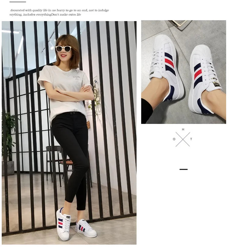Couple Boardshoes Simple Basics Versatile Comfy Casual Light Walking Shoes New Hot Selling Men Women Student Little White Shoes