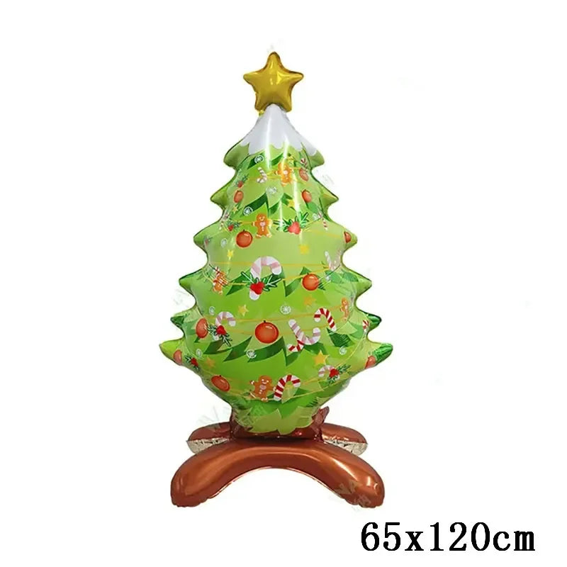 Christmas Decorations 2024 Balloon Santa Claus Snowman Xmas Tree Balloon Christmas Party Home Decor Navidad Natal New Year