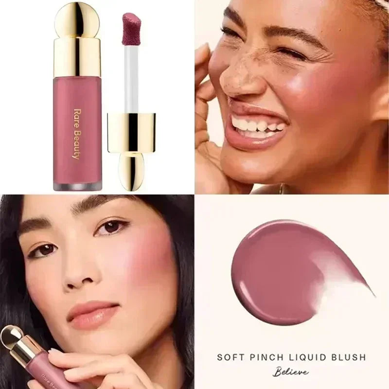 Rare Beauty Liquid Blush Lip Gloss Luminizer Blusher Long Lasting Moisturizing Nutrient Light Repair Lipstick Nature Face Makeup
