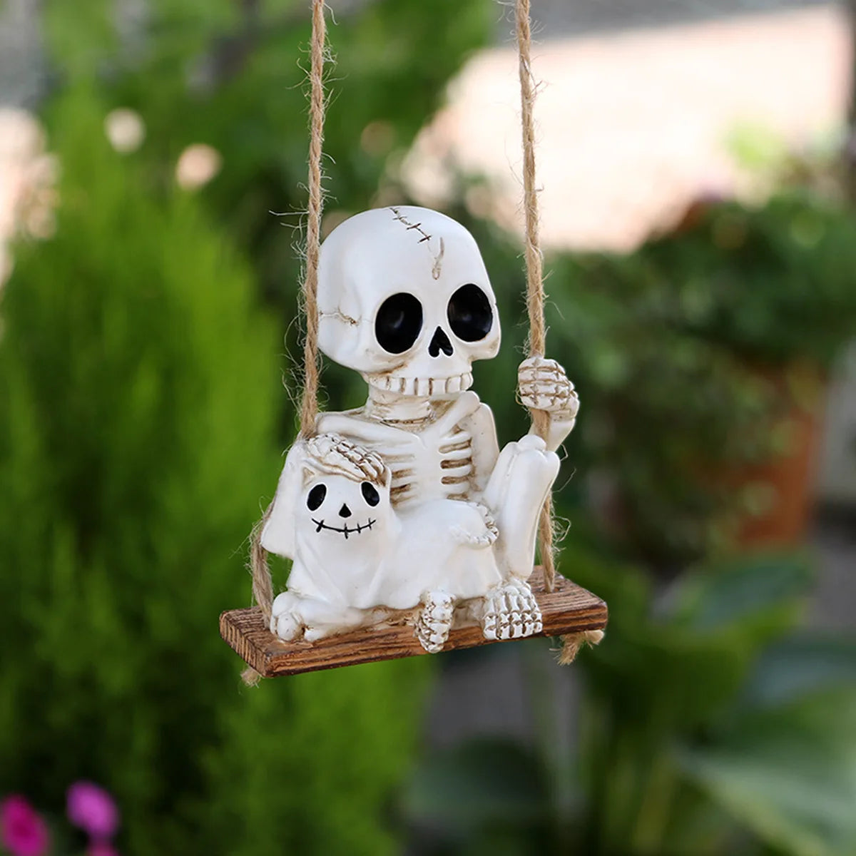 Halloween Decorative Hanging Ghost Skull Skeleton Gauze Haunted Home Party Horror Props Hanger House Yard Party Hanging