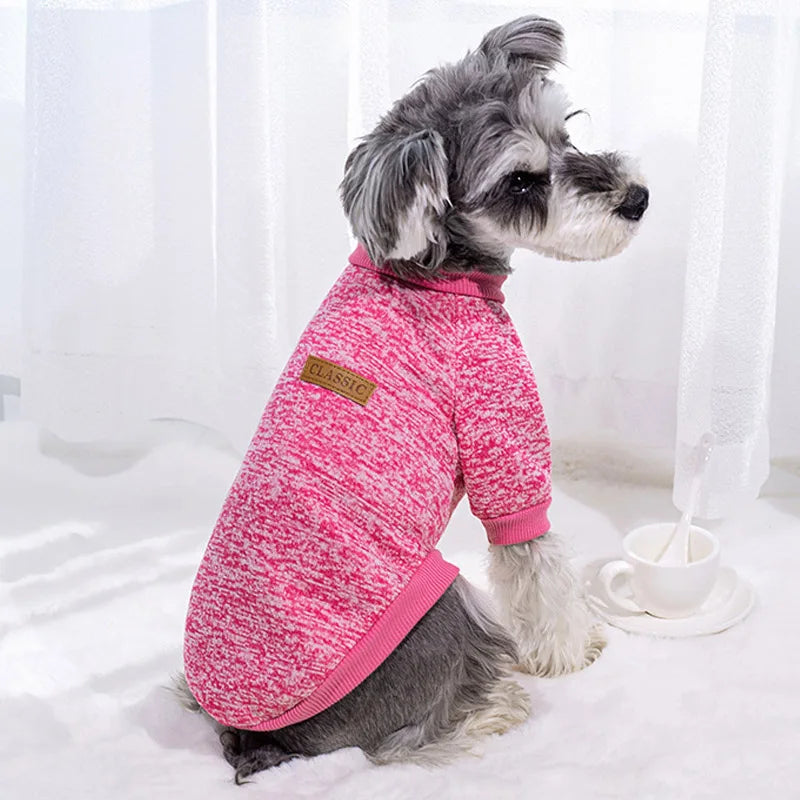 Pet Accessories Winter Dog Clothes for Small Dogs Warm Dogs Coat Pullover Clothing SweatshirtsCasual Dog Cat Clothing Pet Access