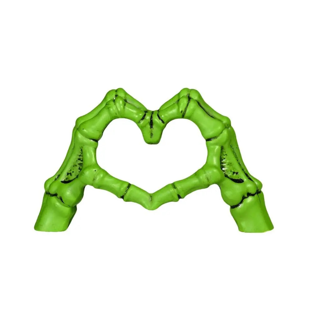 Halloween Themed Halloween Heart Hands Sculpture Handicraft Ornaments Abstract Skeleton Statue Collectible Display